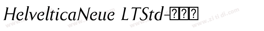 HelvelticaNeue LTStd字体转换